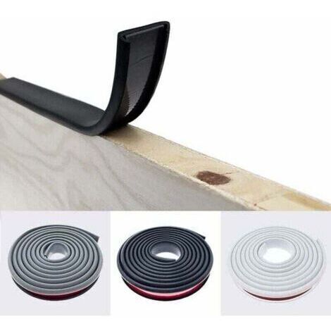 pair Protection des angles et des chants de meubles, bande de chant adhésive en mélamine en forme de U, bande de finition pour plan de travail non thermocollante, protection des bords en TPE souple (n (1/3)