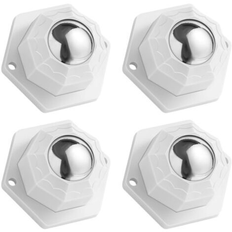 pair Roues Universelles Rotation À 360 Degrés Poulies Collantes Pour Bacs Roulettes Adhésives De Remplacement 4 Pièces (1/5)