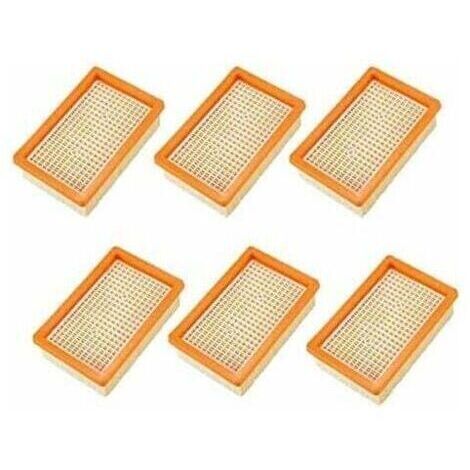 pair Lot de 6 Filtres pour Aspirateur Karcher MV4 MV5 MV6 WD4 WD5 WD6, PièCes de Rechange Filtre HéPatique-- (1/5)