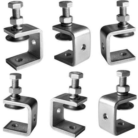 Pr 6 Pièces Serre-Joints en C Robustes en Acier Inoxydable 304, pour Serre-joints, Pinces et Tendeurs, Outils de Travail du Bois, Bricolage & Réparation Automobile (1/5)
