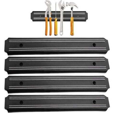 Pr Porte Outils Mural magnetique 4 Pieces 33 cm x 5 cm Barre magnetique Outillage Barre aimantée pour Outils Panneau Porte Outils Barre aimantée Barre aimantée Barres magnétiques pour Outils (1/5)