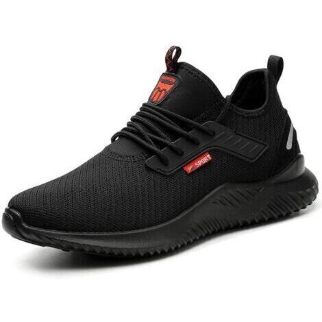 Pr Ersandy – Chaussures de sécurité légères homme femme – Embout acier 200J – Semelle antidérapante – Tige respirante pour chantiers humides – Pointure 44