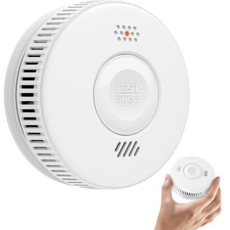 Pr Détecteurs de fumée et d'incendie, piles et batteries pour la maison, batterie autonome avec une durée de vie de 10 ans. (1/4)
