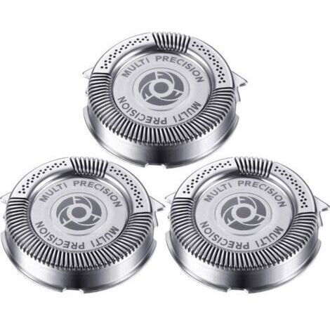Pr 3 Pièces Têtes de Remplacement de Rasoir SH50/ 52 Compatibles avec Series 5000 (S5xxx), AquaTouch (S5xxx), AquaTouch (AT8xx, AT7xx) et PowerTouch (PT8xx, PT7xx), 9 Lames (3 Pièces) (1/4)