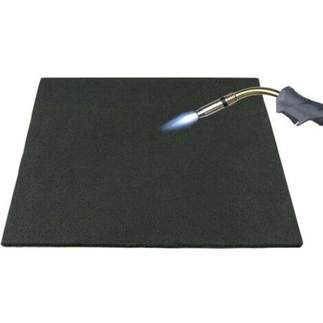 Pr Manta ignífuga de 30 x 30 cm, ignífuga, termoaislante, resistente al calor, retardante de llama, de 4 a 5 mm de espesor, manta de soldadura para instalaciones sanitarias. (1/5)