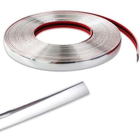 Pr Bande décorative latérale de porte imperméable et anti-rayures avec adhésif (10 mm x 15 m) (1/4)