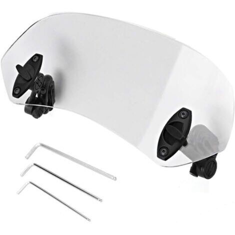 Pr Extension Bulle Moto, Extension Pare Brise Moto Universel Moto Clip Réglable Pare-Brise-Vent Accessoires de Pare-Brise (1/5)