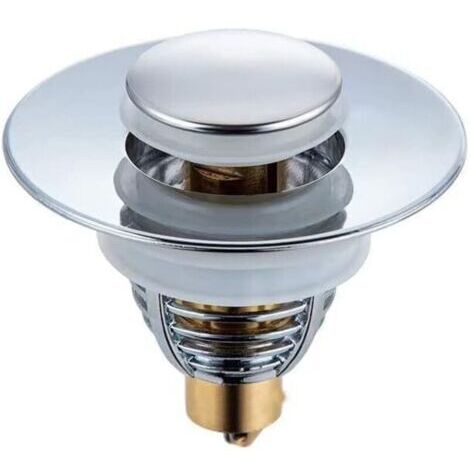 Pr Bonde Lavabo Universel , Bouchon de Vidange Amélioré , Pull Type Bonde Evier , Accélère Le Drainage sans colmatage , pour Baignoire , Cuisine , Lavabo (Orifice de Vidange 32-42mm) (1/4)