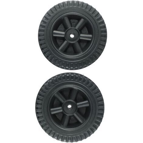 Pair Lot de 2 roues de rechange 150mm pour barbecue à gaz – Plastique robuste – Diamètre trou 8-10mm – Facile à installer
