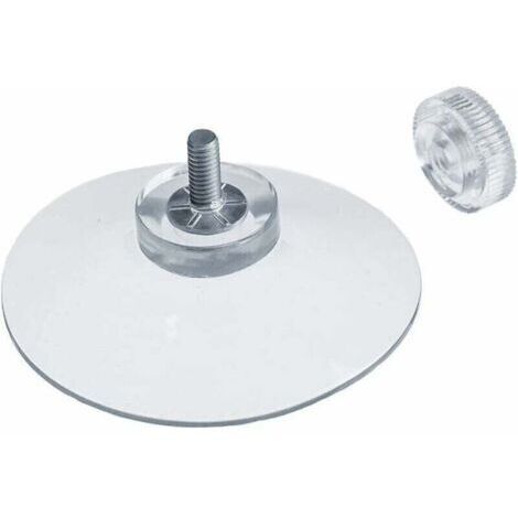 Pair 8 x ventouses Ø 50 mm avec Filetage M4x10mm avec écrous moletés Transparent - Fabriqué en Allemagne (1/5)