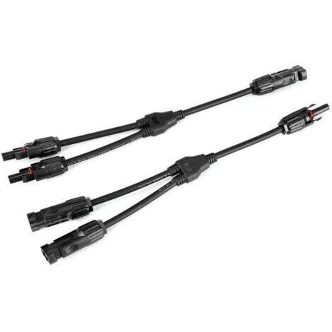 Pair 1 paire de connecteurs de type Y câble solaire PV câble de panneau solaire mâle femelle M/F/F & F/M/M connecteurs de branche Y2-1 connecteurs photovoltaïques en forme de Y (1/4)