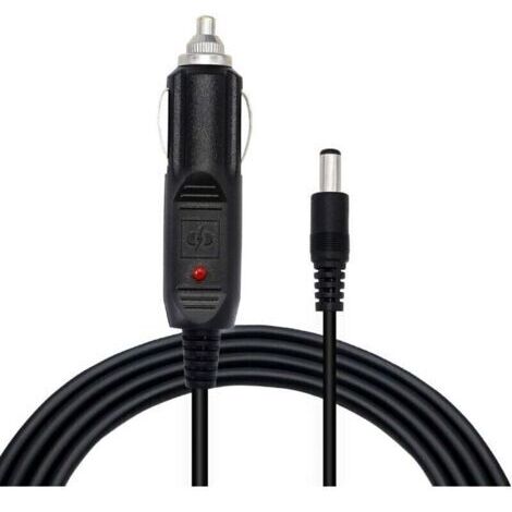 Pair Câble de Prise Allume-Cigare DC 5,5 x 2,5 mm mâle vers DC 12 Câble d'alimentation Automatique pour Voitures, camions, Bus(1.5M,2pcs)- (1/4)