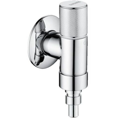 Pair Vanne de machine à laver avec connecteur d'arrêt d'eau, montage mural G1/2\" (BSPP 1,27 cm), filetage en laiton pour machine à laver, salle de bain et salle de bain (1/5)