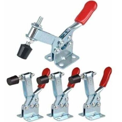 Pair GH-201-B - Lot de 4 sauterelles à serrage vertical avec base horizontale - Capacité 90 kg (1/4)