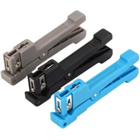 Pair Kit d'outils de dénudage de Fiber optique de câble Coaxial de dénudeur de fil de 3 pièces pour l'entretien (1/4)