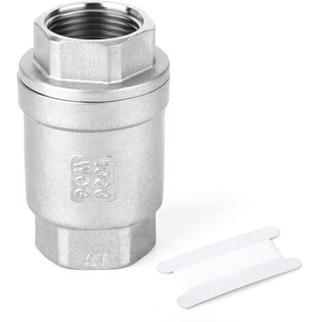 Pair 1/2\" BSP femelle x filetage femelle, clapet anti-retour en fonte 304, prévention des retours d'eau (1/5)