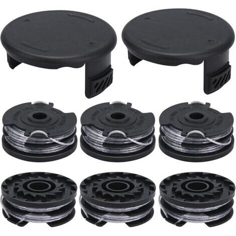 Pair Bobine de fil F016800351 compatible avec les coupe-bordures Bosch AdvancedGrassCut 36 ART 30-36 LI ART 24 ART 24+ ART 27 ART 27+ ART 30 ART 30+ Bobine de fil de rechange 6 m de longueur Ø 1,6 (1/5)