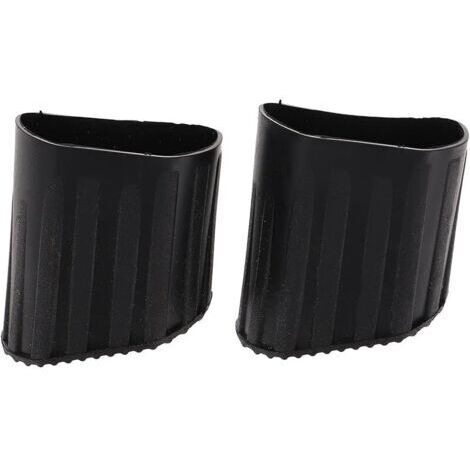 Pair Lot de 4 Patins Antidérapants en Caoutchouc pour Échelle Télescopique et Échelle à Chevrons, Protection du Sol, Facile à Installer, Couvre-pieds Noirs (1/5)