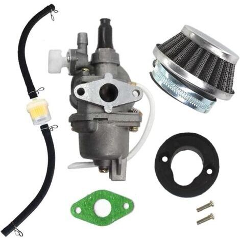 Pair Carburateur avec filtre à air et tuyau - Pour pocket bikes et dirt bikes de 47cc et 49cc - robinet de carburant 2 temps (1/5)