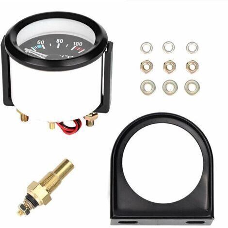 Pair Jauge Temperature eau Voiture de l'eau de Voiture Compteur Manometre Compteur de température d'eau 2inch 52mm (1/4)