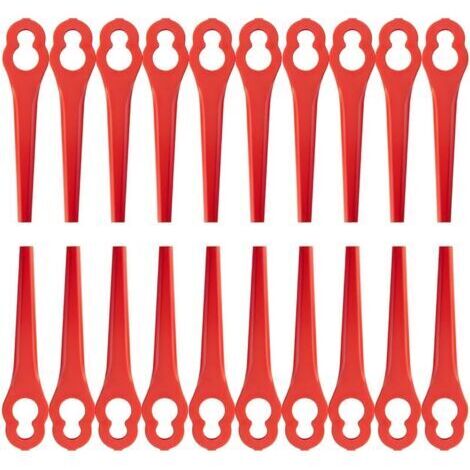 Pair Lot de 100 Lames de Rechange Compatible pour Einhell Coupe-Bordures BG-CT 18 Li, RG-CT 18/1 Li, GE-CT 18 Li, GC-CT 18 / 24Li,Lames Plastique Compatible pour Einhell sans Fil (1/5)