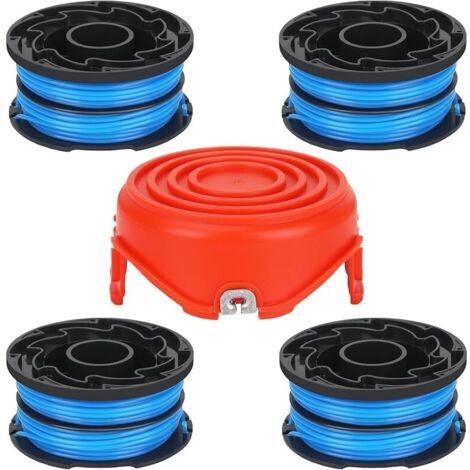 Pair Bobine de fil double A6441 A6441-XJ A6442 compatible avec les coupe-bordures Black+Decker GL315, GL337, GL350, GL650, GL651, GL652, GL653, GL655, GL656, GL660, longueur 12 m, diamètre : 1,5 m (1/5)
