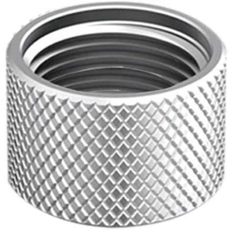 Pair Capuchon d'étanchéité, filetage intérieur G3/8\" avec rondelles en caoutchouc NBR, matériau en laiton chromé, capuchon d'écrou pour bloquer la vanne d'angle G3/8\" (1/5)