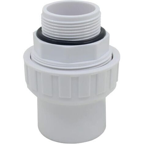 Pair Raccord union joint mixte pvc à visser x a coller embout fileté pvc pression manchon pompe filtre a sable piscine joint torique (1/5)
