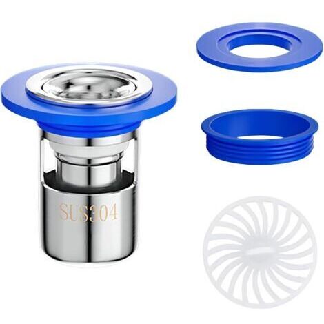 Pair 1 Pièces Anti Odeur pour Sol de Douche, Siphon de Sol, Clapet Anti-Retour pour Évier de Douche, Drain de Plancher, 38mm