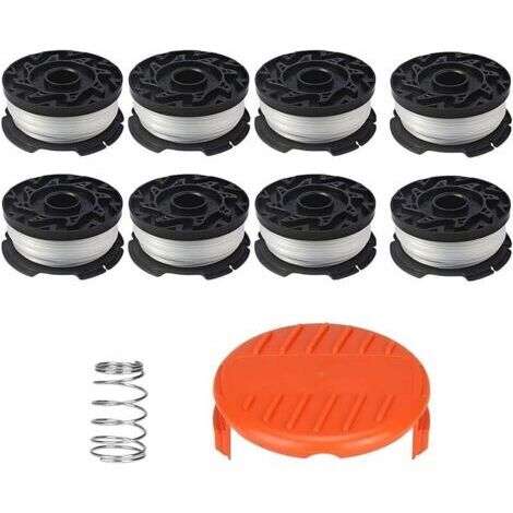 Pair AF-100 Bobines de Rechange pour Black Decker GH900 GH600 LST522 LCC140 Corde de désherbeur de désherbeur pour désherbeur de désherbeur 30 m 0,065\" Bobine de 8 pièces (1/5)