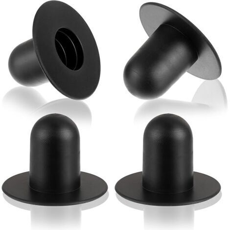 Pair Lot de 4 Bouchons de Piscine, Bouchons d'étanchéité de Piscine, Bouchons de Remplacement pour Pompe de Filtration, compatibles avec Les Pompes de Filtration Intex et Bestway (Noir) (1/5)