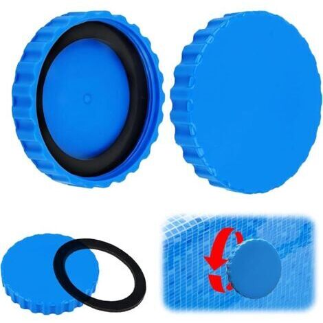 Pair Lot de 2 bouchons d'hiver pour piscines et , résistantes au gel et étanches, avec joints appropriés, bouchons d'hiver pour piscine (1/5)