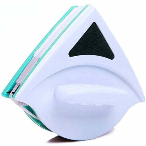 Pair Nettoyant Magnétique Couche Simple Face avec Corde Anti-Chute. Lave-Vitres Magnétique pour Fenêtres à Simple Vitrage De Grande Hauteur, pour Windows Simple Vitrage avec d'épaisseur(Vert) (1/2)