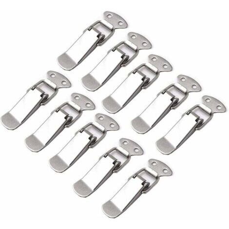 Pair ZVD-10 Pièces Loquet à Ressort Bascule Acier Inoxydable Fermeture à Levier Tiroir Hardware pour Coffre à Outils valise et Coffre (1/4)
