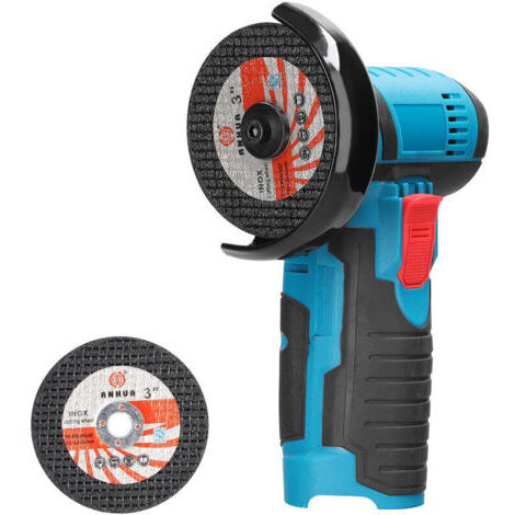 Pair Meuleuse d'angle portable sans fil 12V avec 2 lames de scie Moteur puissant pour coupe précise Conception ergonomique et légère (1/5)