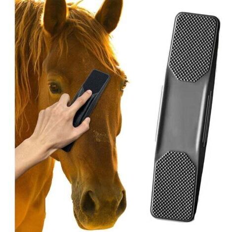 Pair ZVD-Brosse Massage Cheval, Brosse de Cheval Massage, Brosses de Toilettage de Cheval, Brosses Pour Chevaux, Élimine les Poils, la Boue, la Sueur et la Saleté, Convient aux Chevaux, Chats, Chiens, (1/4)