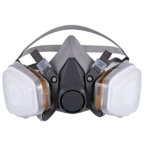 Pair Solde- AGILITY, Masque de protection, AGILITY Masque de Protection Respiratoire Réutilisable Anti poussière Anti gaz avec Filtres (1/5)
