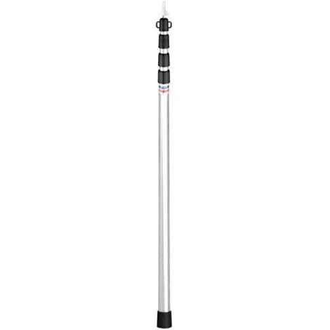 Pair Mât télescopique réglable en aluminium 4 sections 230 cm Stabilité accrue avec tubes de 30 mm Pour tentes et bâches en extérieur