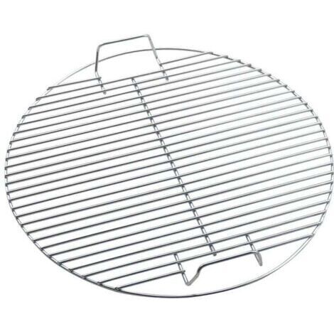 Pair Grille de barbecue circulaire en acier inoxydable 44.5cm Conception arrondie pour cuisson uniforme Usage extérieur et intérieur