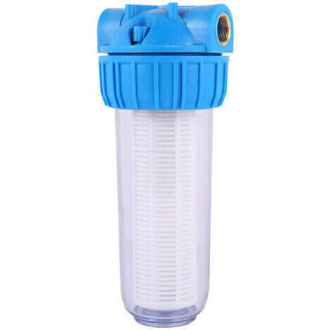 Pair Préfiltre, débit de 5 000 litres/heure, avec support mural et clé de fixation pour filtre de pompe lavable, convient à la filtration des eaux usées. Caractéristiques : 5 000 litres/heure, clé de (1/4)