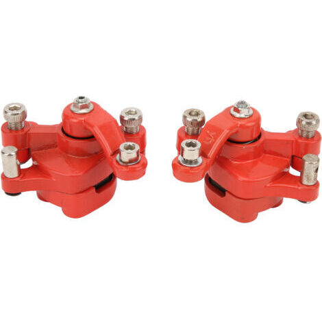Pair - Lot de 2 étriers de frein avant et arrière pour mini vélo de poche 47cc 49cc 2 temps – Métal résistant à la corrosion – Installation simple