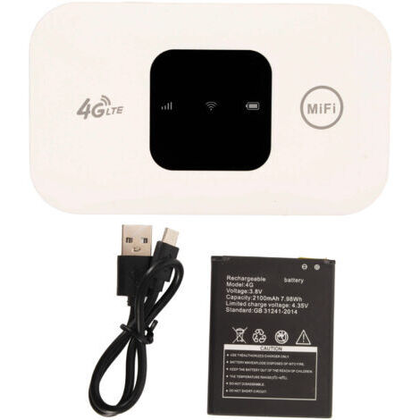 Pair - Hotspot WiFi Mobile 4G LTE avec emplacement pour carte SIM jusqu'à 10 utilisateurs Hotspot Wifi Portable pour l'afrique moyen-orient pour les voyages (1/5)