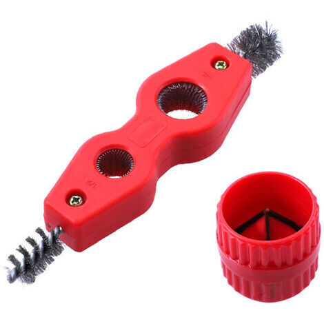 Pair - Ensemble de nettoyeur et d'alésoir de tuyaux en cuivre 4 en 1, tube de polissage, outil de chanfrein, ébavurage intérieur/extérieur pour tuyaux en PVC, PPR, laiton et aluminium (1/5)