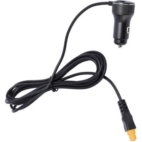 Pair - Câble d'extension adaptateur allume-cigare vers XT60 (2 m) - 18 AWG - Étanche - Connecteur femelle XT60 vers adaptateur mâle allume-cigare - Pour centrales électriques et générateurs solaires (1/5)