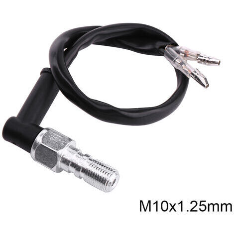 Pair - SJLERST Interrupteur de Pression de Freinage Hydraulique M10 Universal, Contacteur de Feu Stop Hydraulique avec Rondelles (M10x1.25) (1/5)