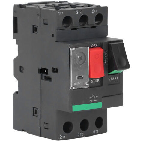 Pair - Disjoncteur de moteur 4 à 6,3 a, interrupteur de protection contre les surcharges, AC 690V, installation facile (1/5)