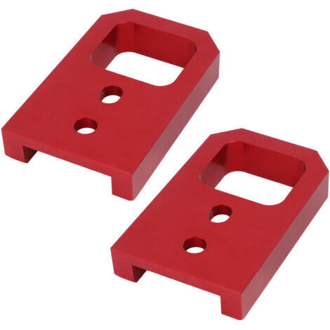 Pair - Lot de 2 crochets de remorquage de rechange pour Tacoma 2024-2026, crochets de remorquage avant renforcés en aluminium T6061, gauche et droite, rouge (1/5)