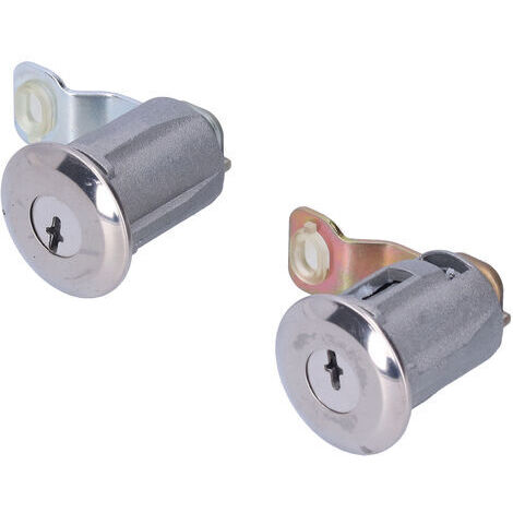 Pair - SJLERST Baril de Serrure de Porte de Voiture, Clés de Baril de Serrure de Porte de Voiture Cylindre Kit de Réparation de Serrure de Porte de Voiture Kit 252522 9170-G3 Adapté pour Citroen Berli (1/5)