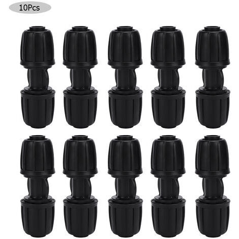 Pair - Lot de 10 connecteurs d'eau droits pour irrigation goutte à goutte – Diamètre 16mm – Installation facile sans outil – POM durable (1/5)
