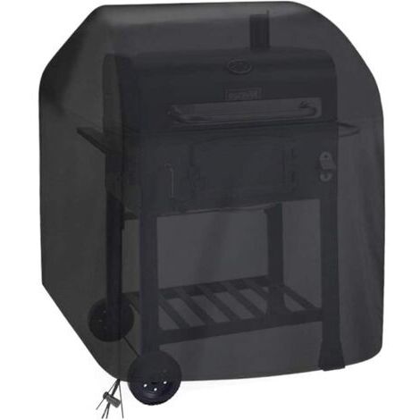 Pair - Housse Barbecue Bache Barbecue Housse de Barbecue Gaz Couverture de Bâche Barbecue Housse Protection BBQ de Grill Imperméable Extérieur Barbecue Grill 420D Oxford 105x49x102cm Noir (1/5)